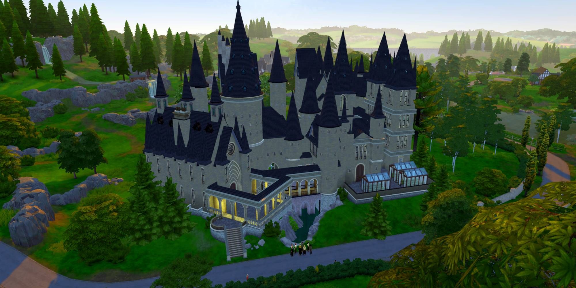 Sims 4 best sale hogwarts castle