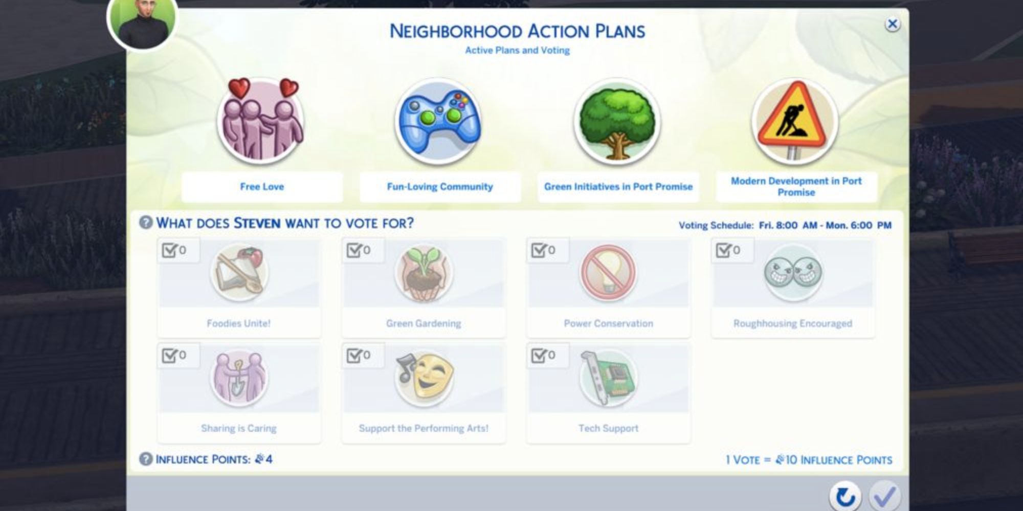 The Sims 4 Neighborhood Action Plans