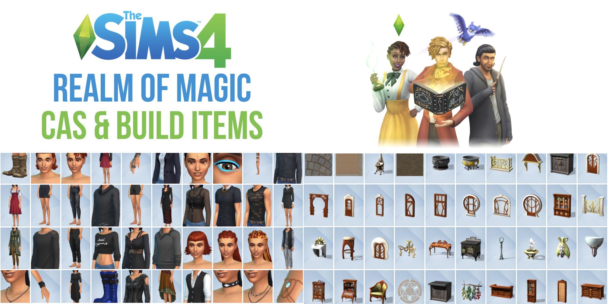 The Sims 4 Realm Of Magic CAS Build_Buy Items