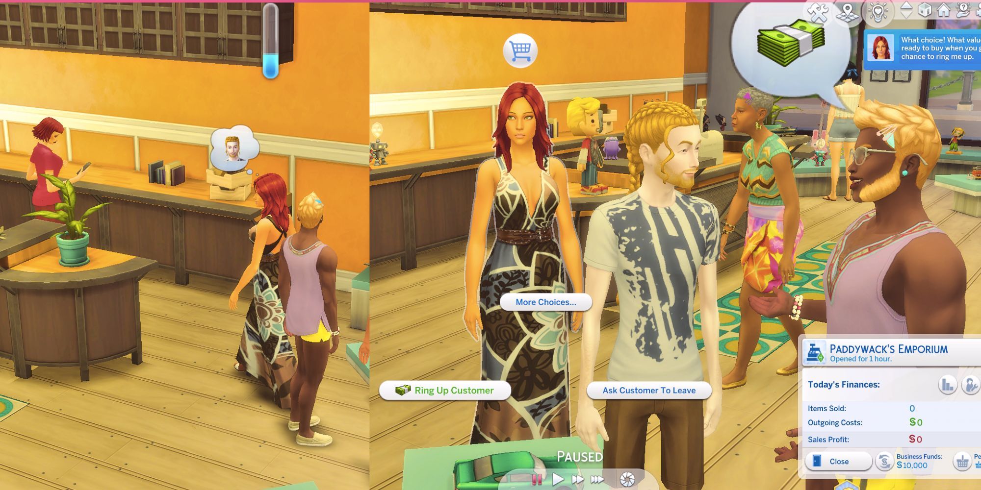 The Sims 4 Retail Manage Customers
