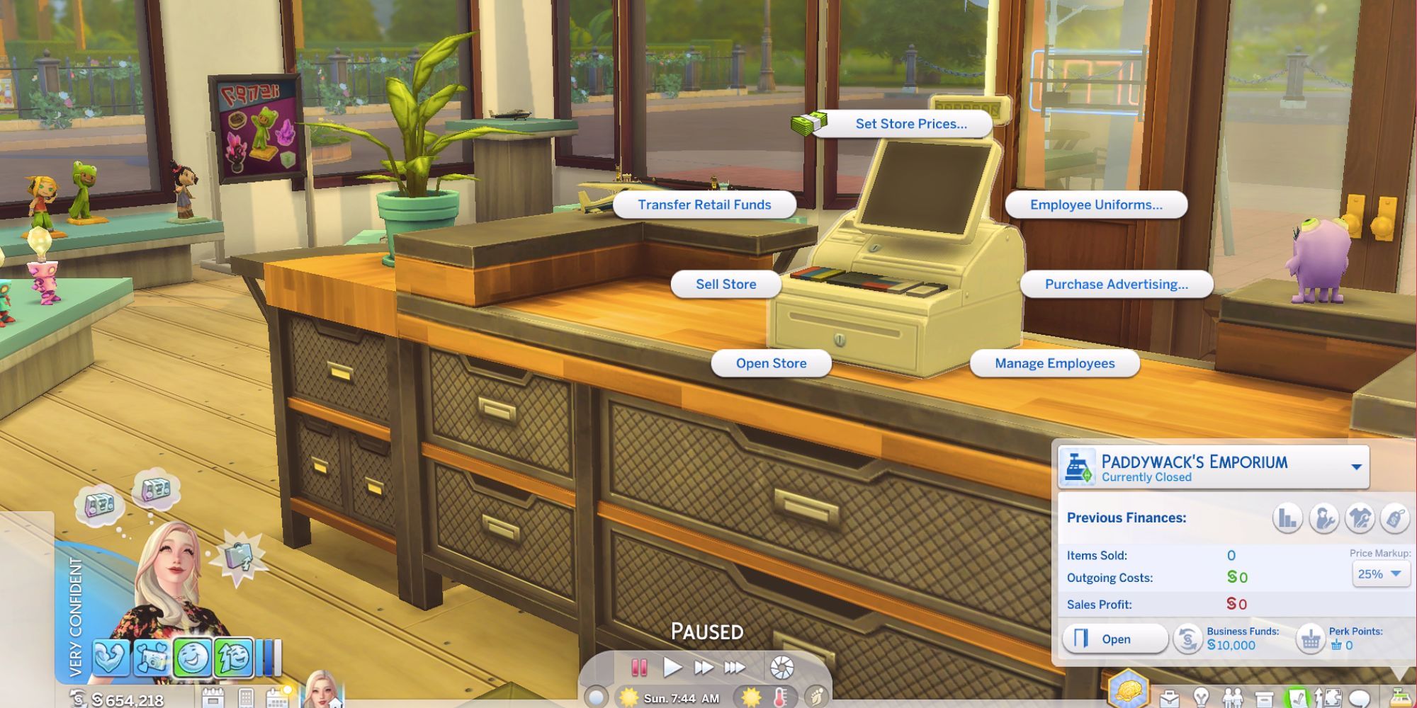 The Sims 4 Retail Management
