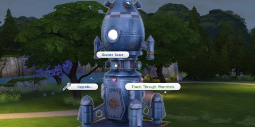 The Sims 4 Rocket Travel Through Wormhole