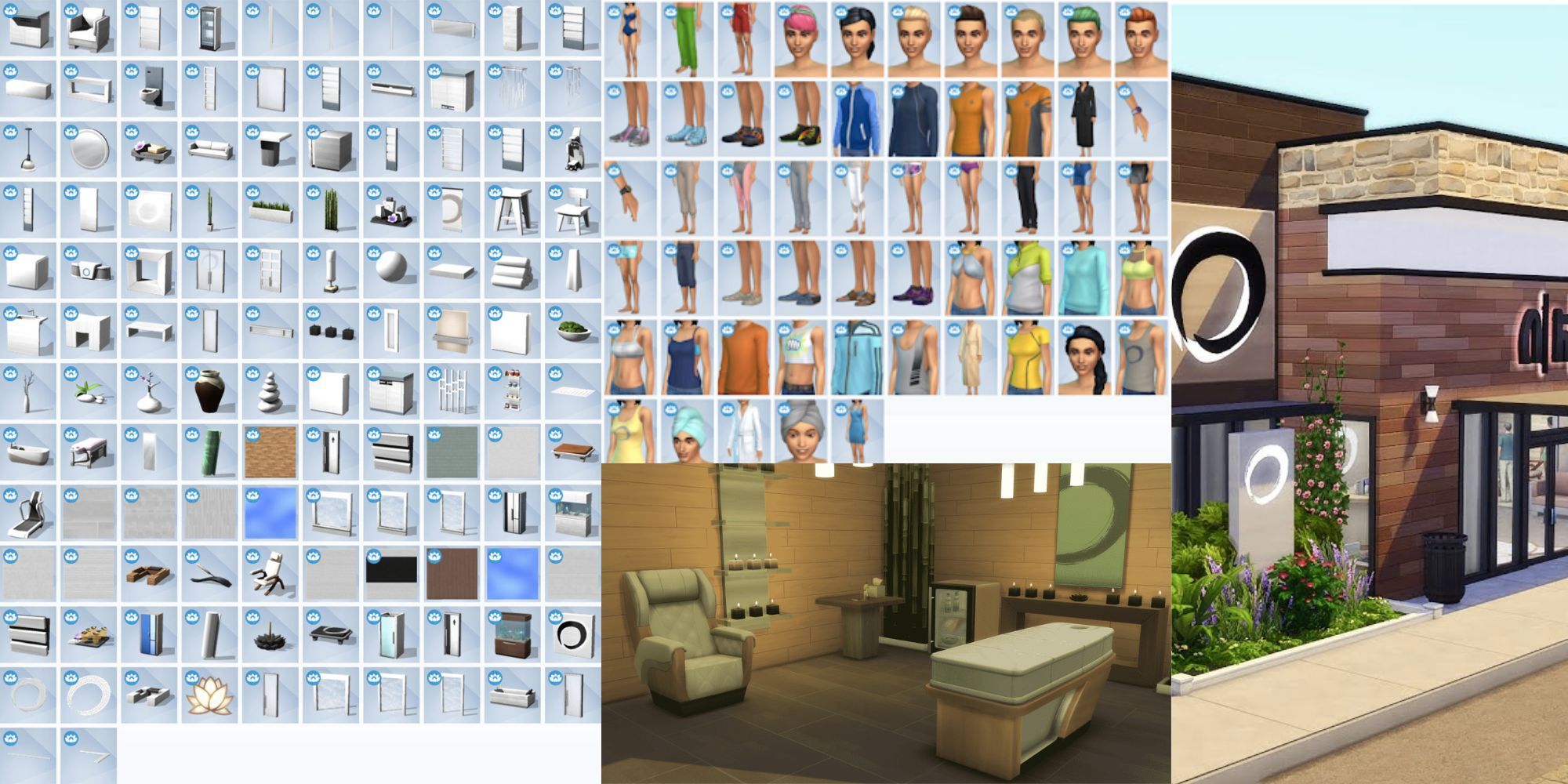 The Sims 4 Spa Day CAS Build_Buy Items