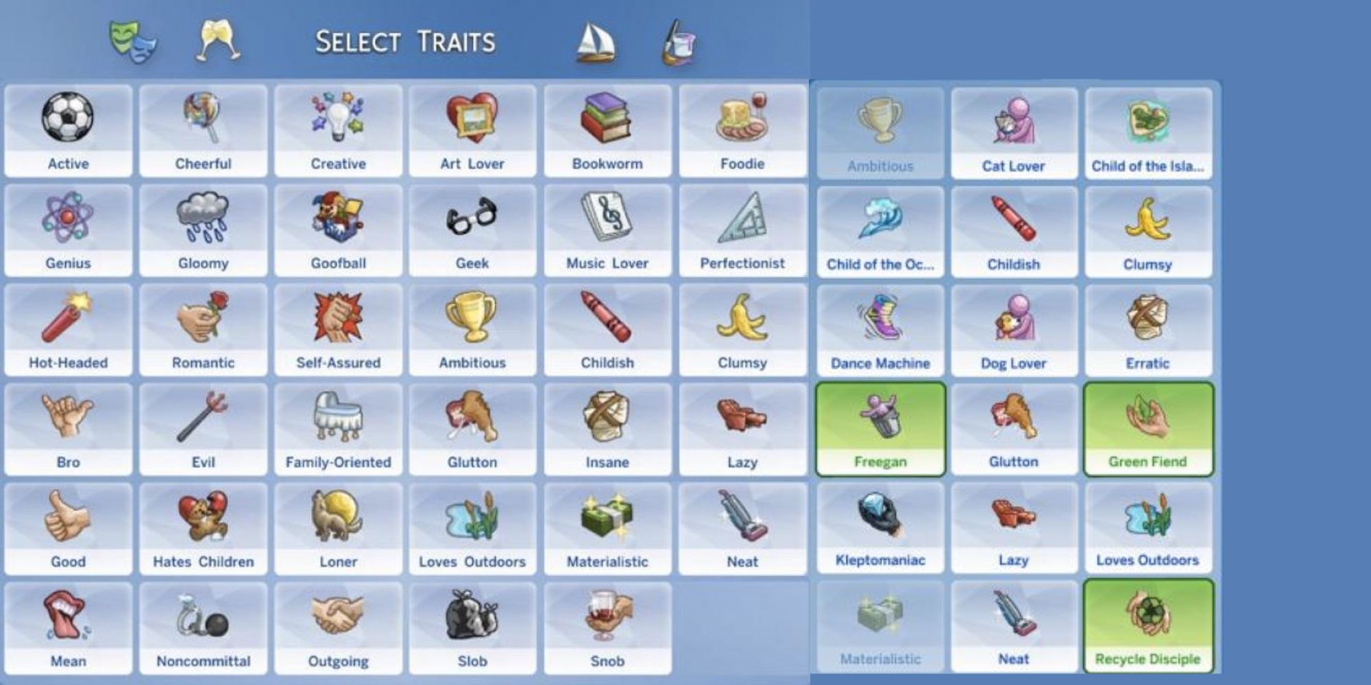 The Sims 4 Traits