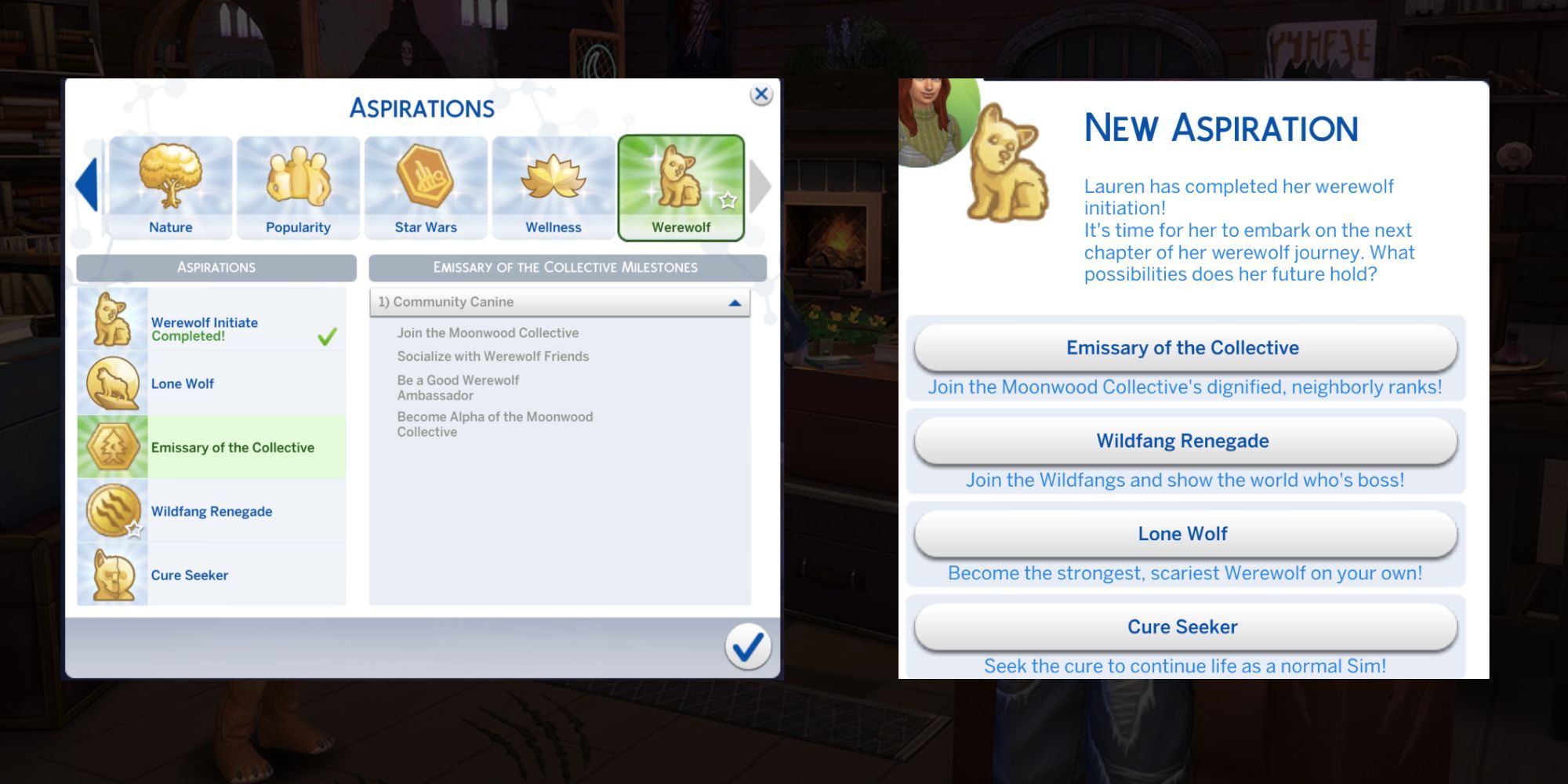 The Sims 4 Werewolf Aspirations