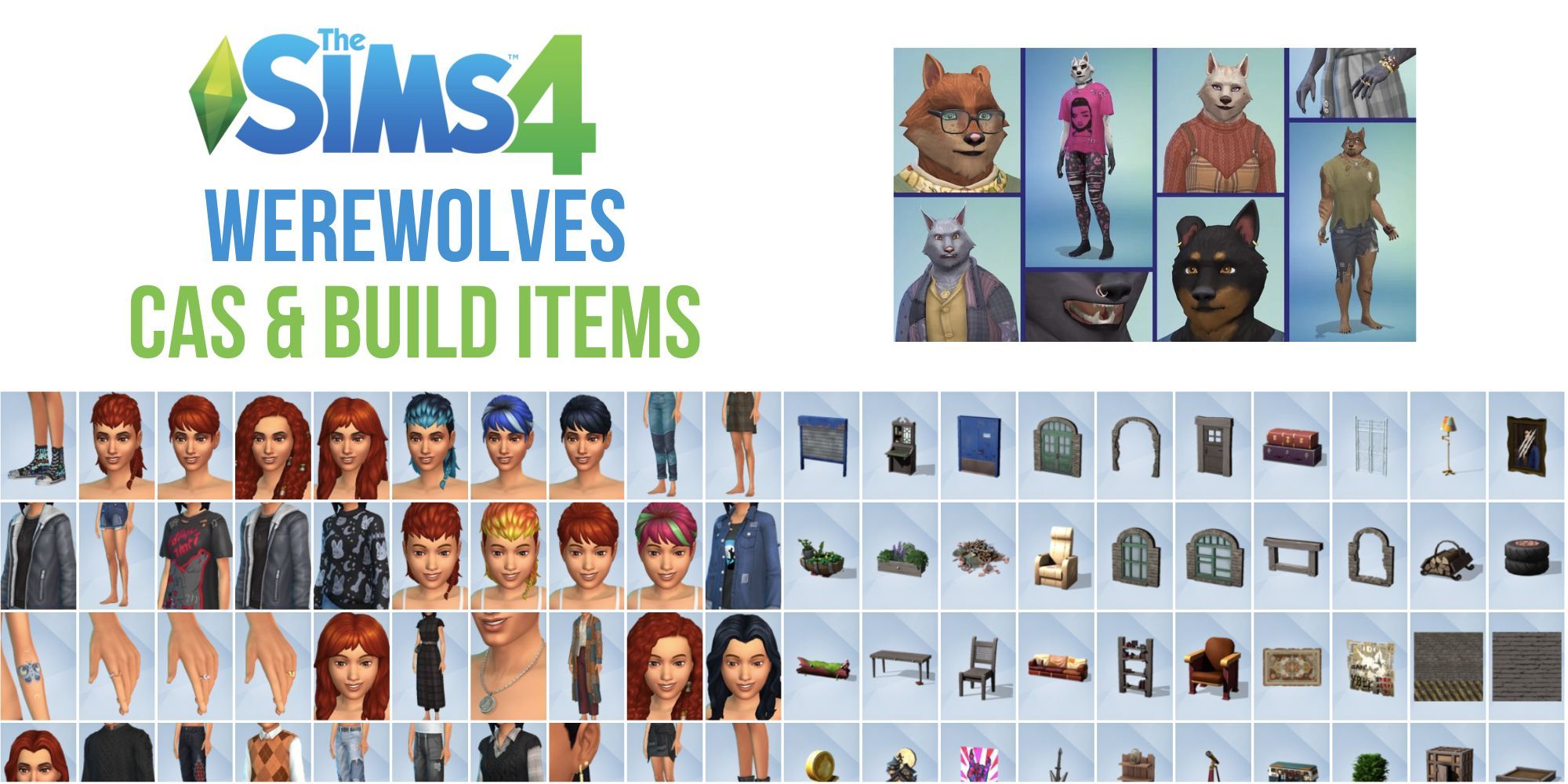 The Sims 4 Werewolves CAS Build_Buy Items