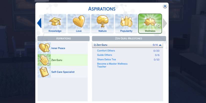 The Sims 4 Zen Guru Aspiration