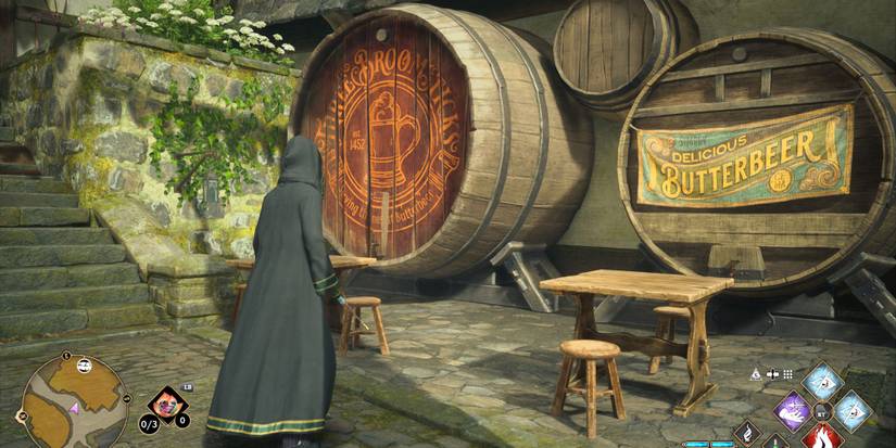 The Three Broomsticks field guide page location Hogsmeade Hogwarts Legacy
