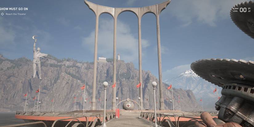 The outside of the Maya Plisetskaya Theater in Atomic Heart