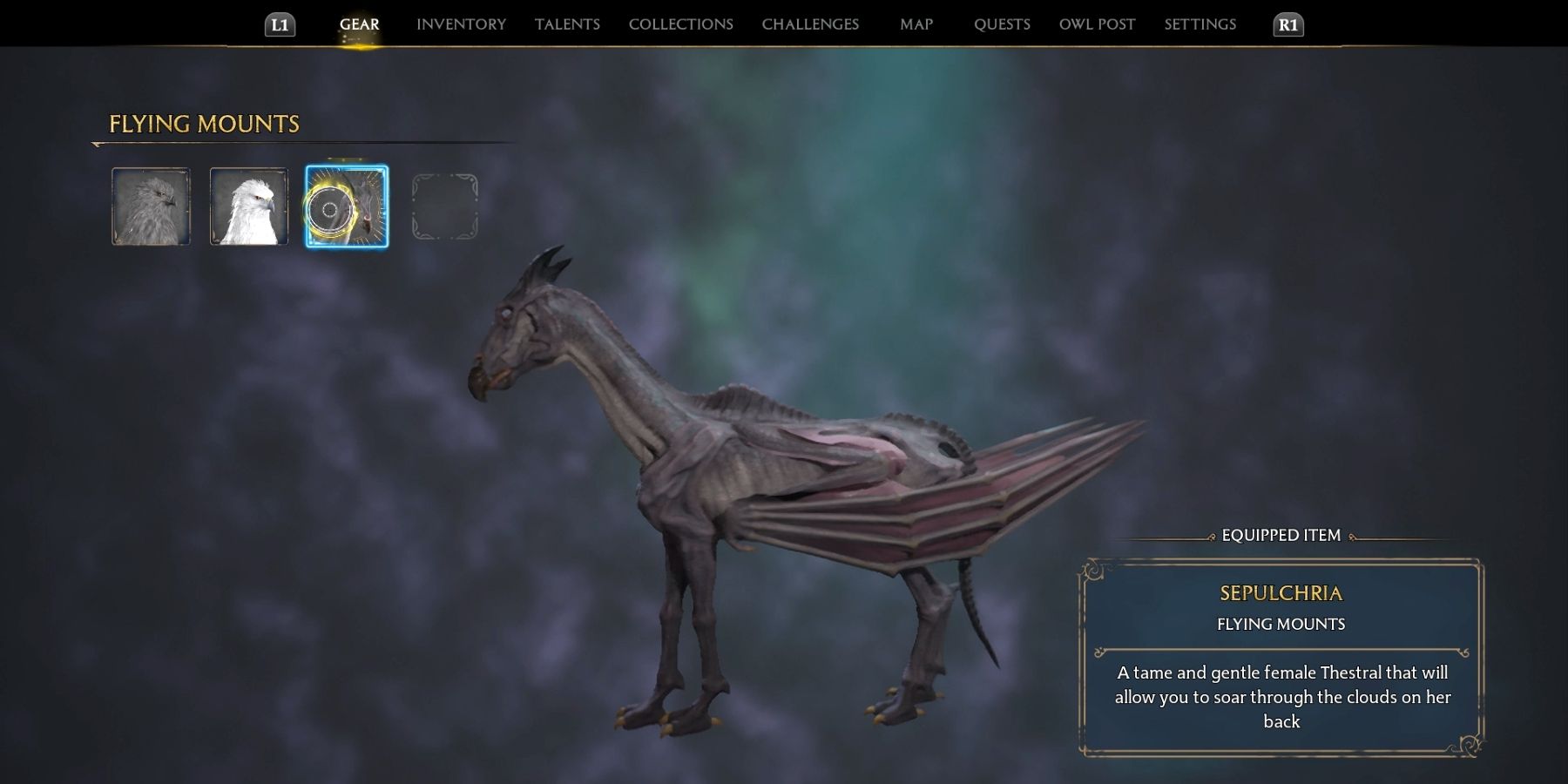 thestral in hogwarts legacy