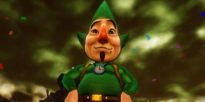 Tingle smirking
