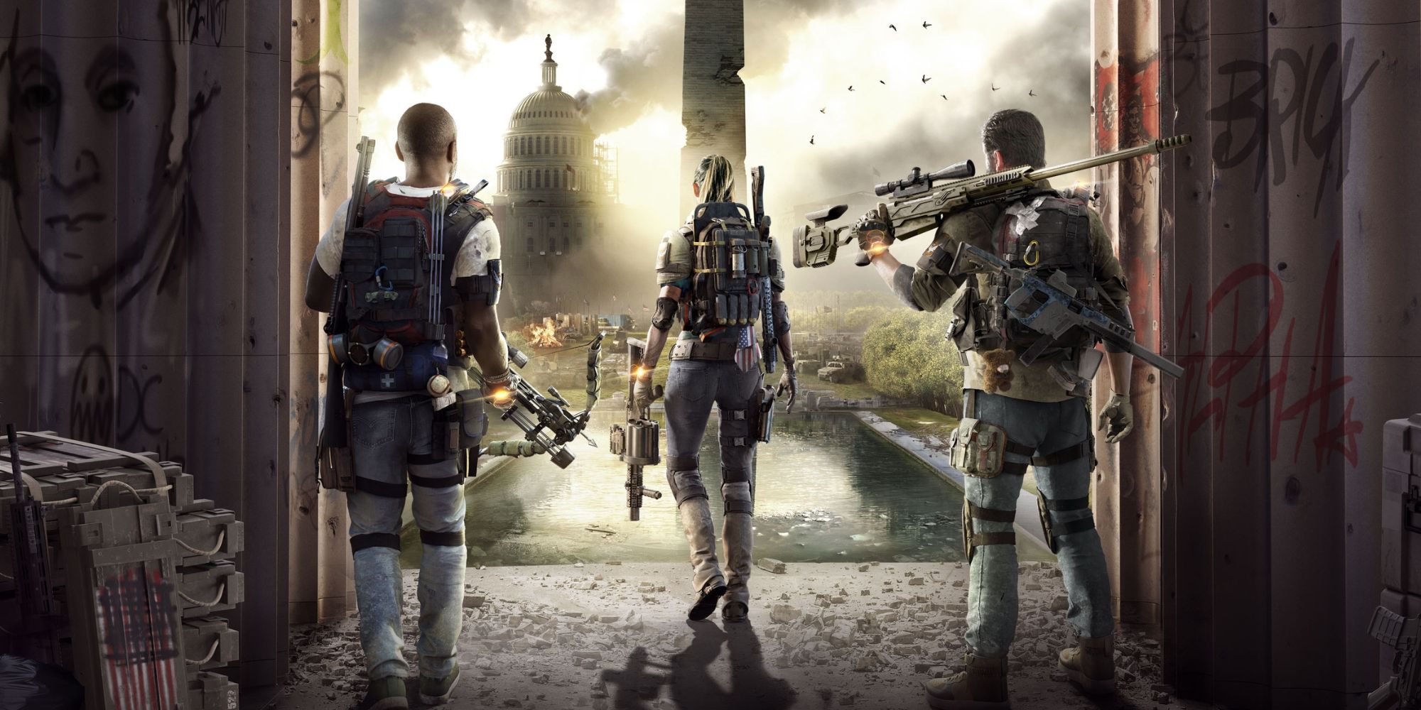 soldiers in Tom Clancy's The Division 2