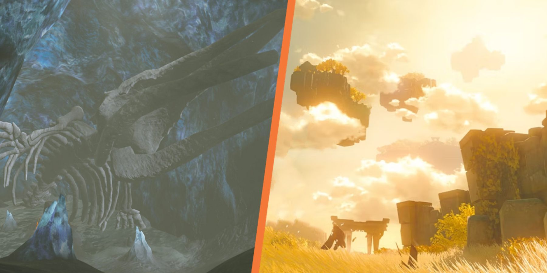 The Legend of Zelda: Tears of the Kingdom could unearth more about the Leviathans seen in Breath of the Wild thanks to the new sky islands.