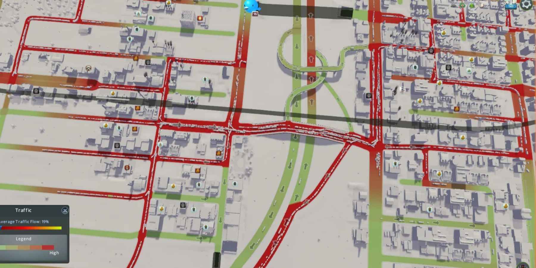 traffic bottleneck in cities skylines