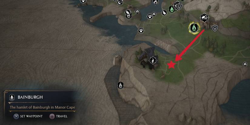 treasure map location in hogwarts legacy