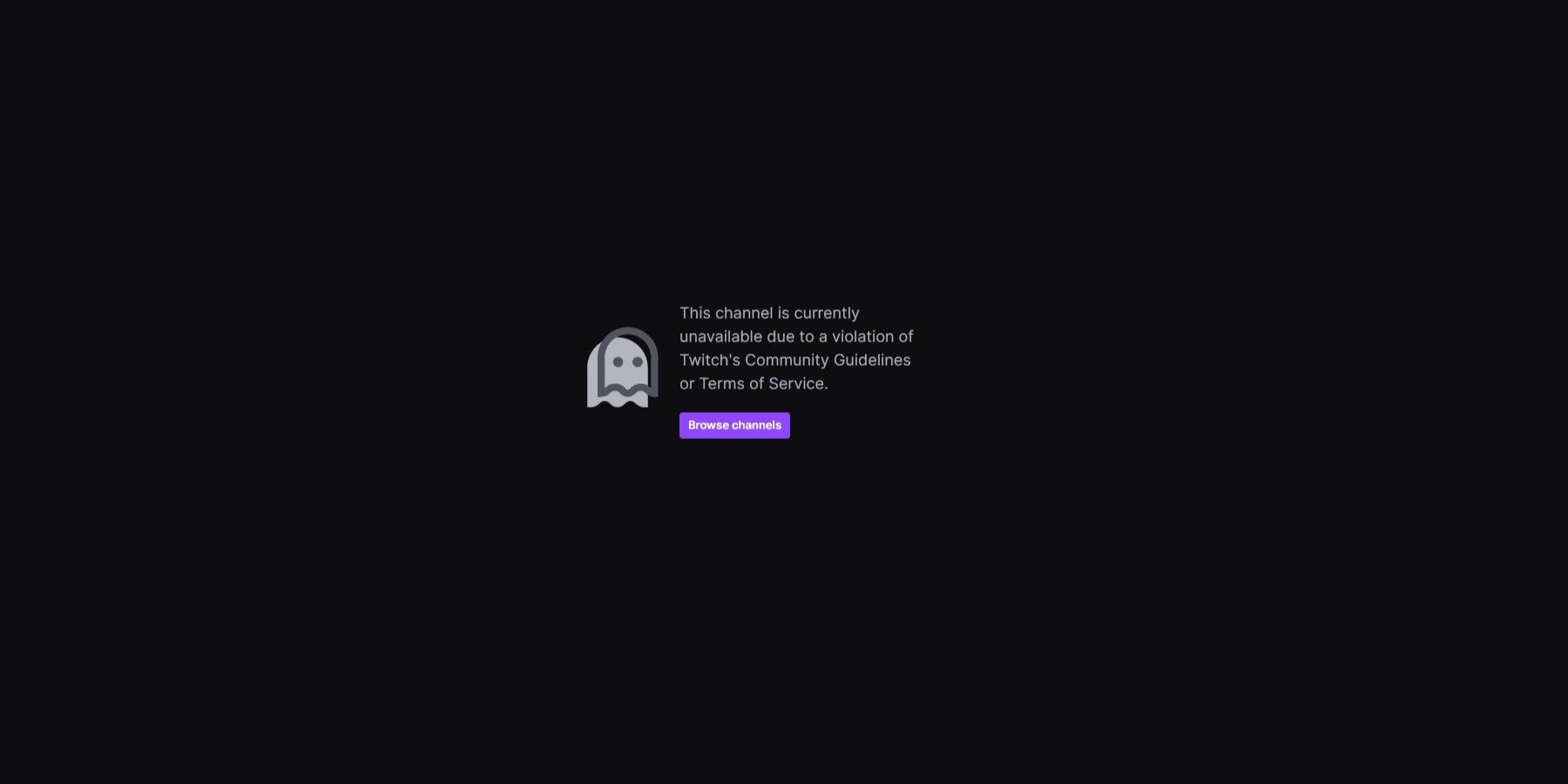 Twitch blocked channel screen