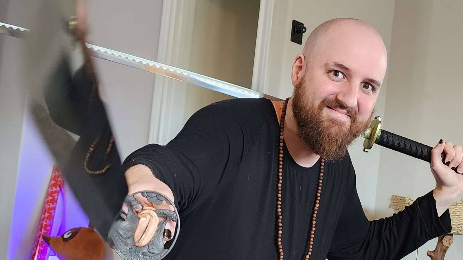 tectone with two katanas