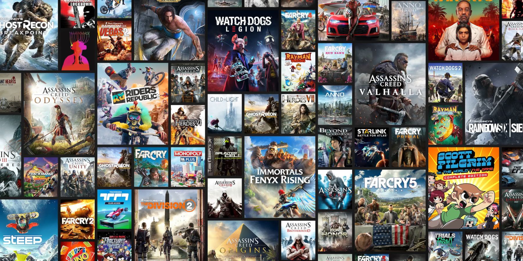 ubisoft games from the past several years