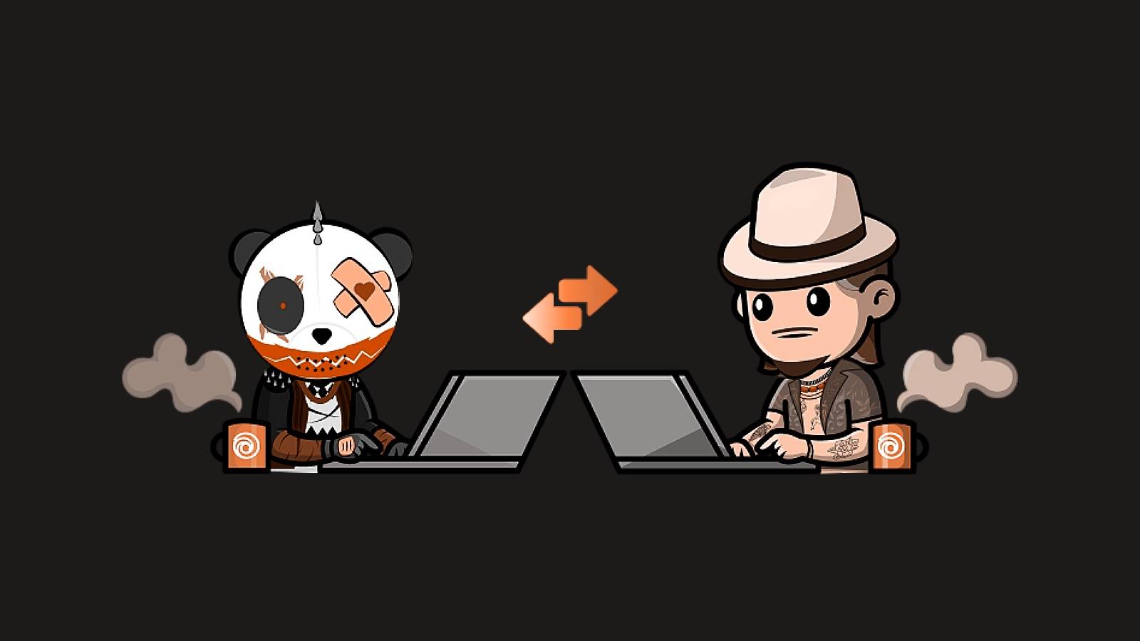 Ubisoft Share Play streaming service graphic GR orange hue