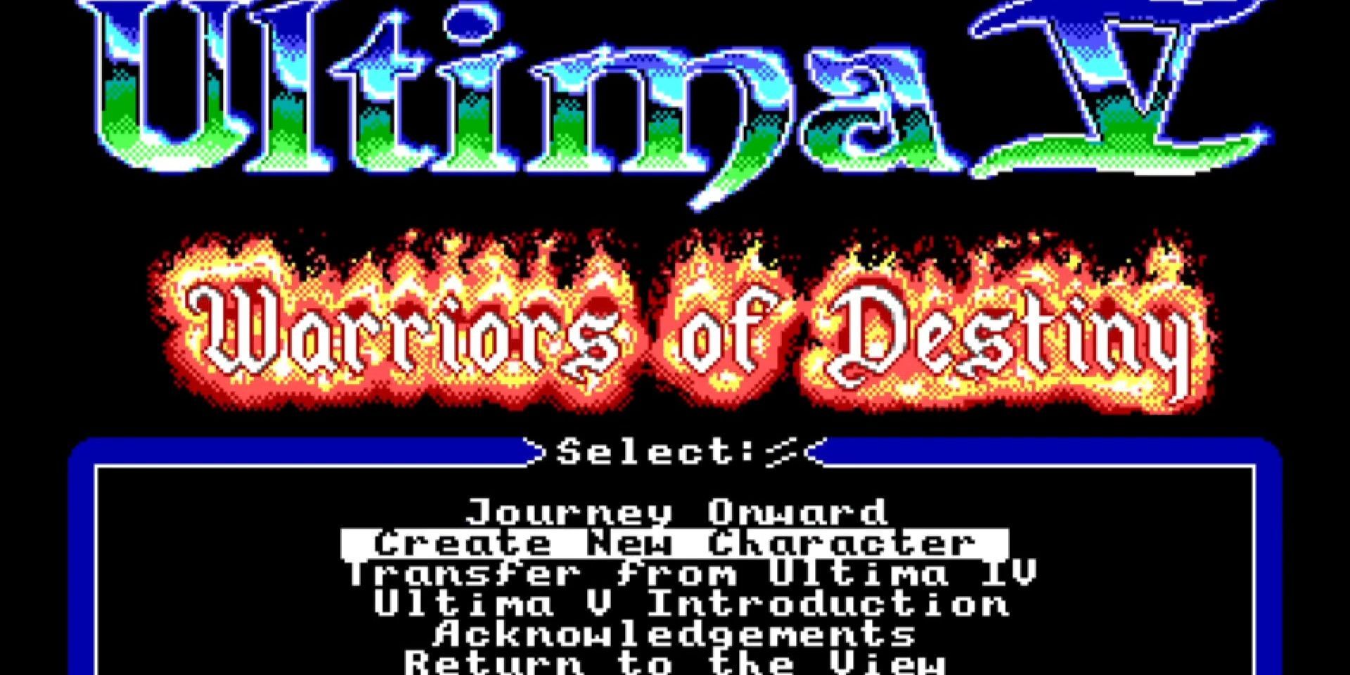 A screenshot from Ultima V Warriors of Destiny