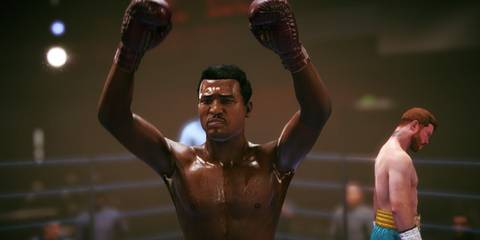 Undisputed Sugar Ray Robinson celebrating a win over Canelo