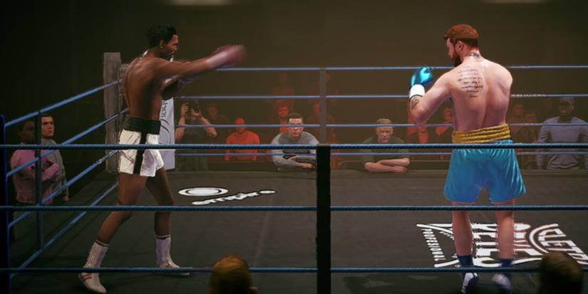 Undisputed throwing a punch out of range