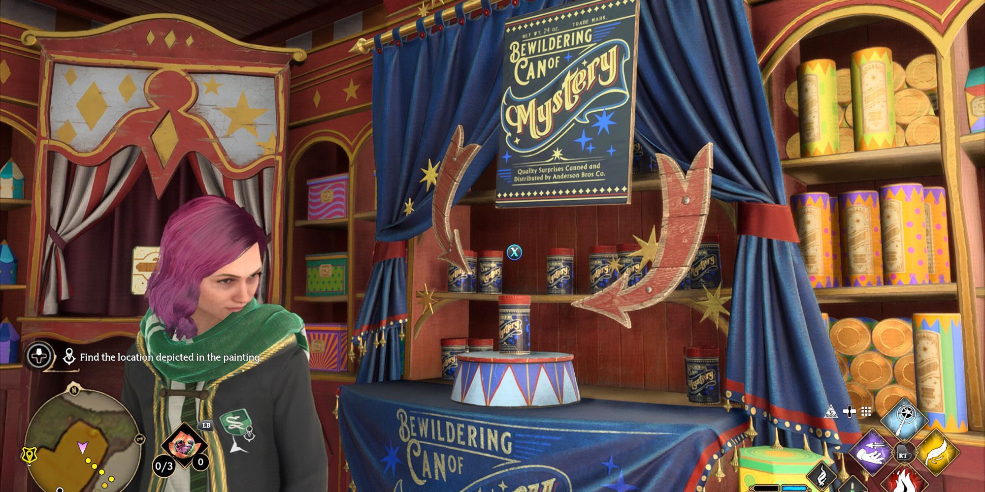 Bewildering Can of Mystery in Zonko's Joke Shop in Hogwarts Legacy