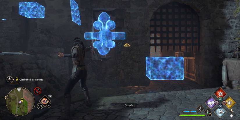 use depulso in hogwarts Legacy