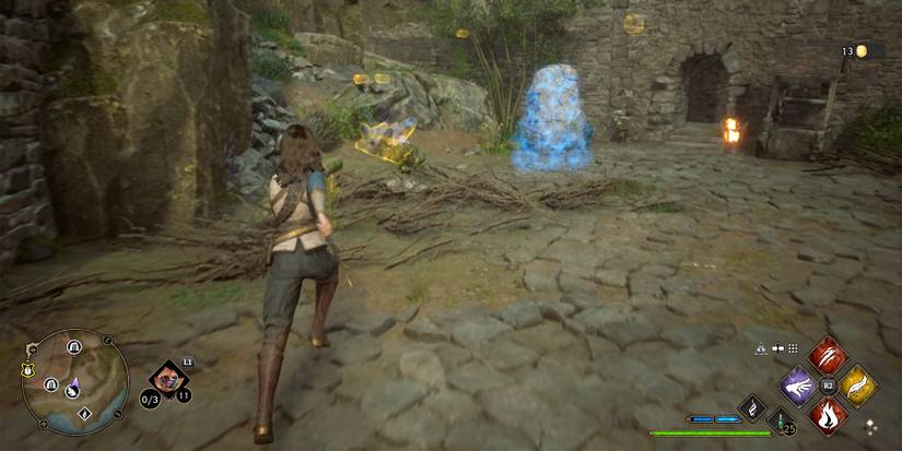 using revelio to see pillar in hogwarts legacy