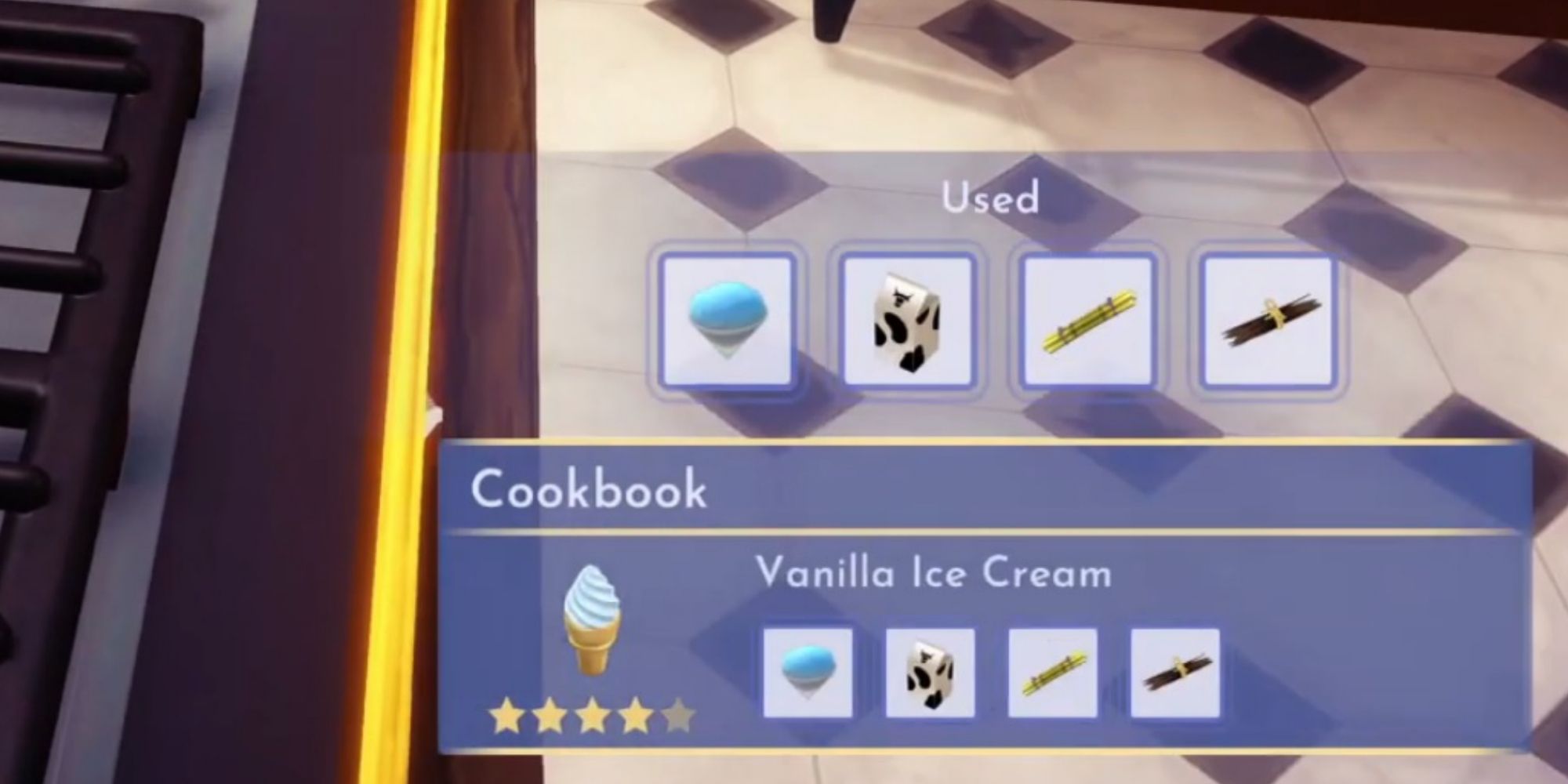 cookbook recipe vanilla ice cream