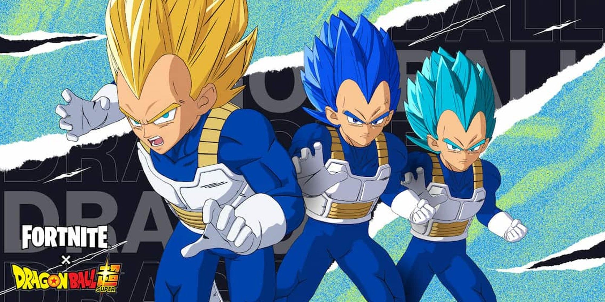 vegeta's different forms in fortnite