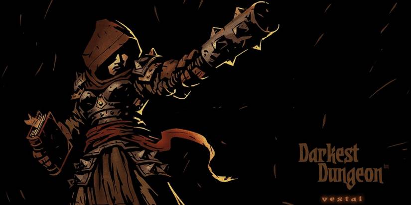 Red Hook Studio's official wallpaper for Darkest Dungeon's Vestal