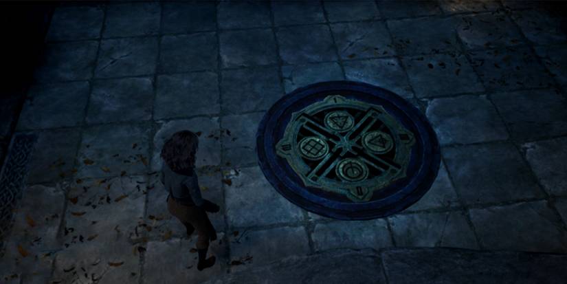 viaduct courtyard bridge grate in hogwarts legacy