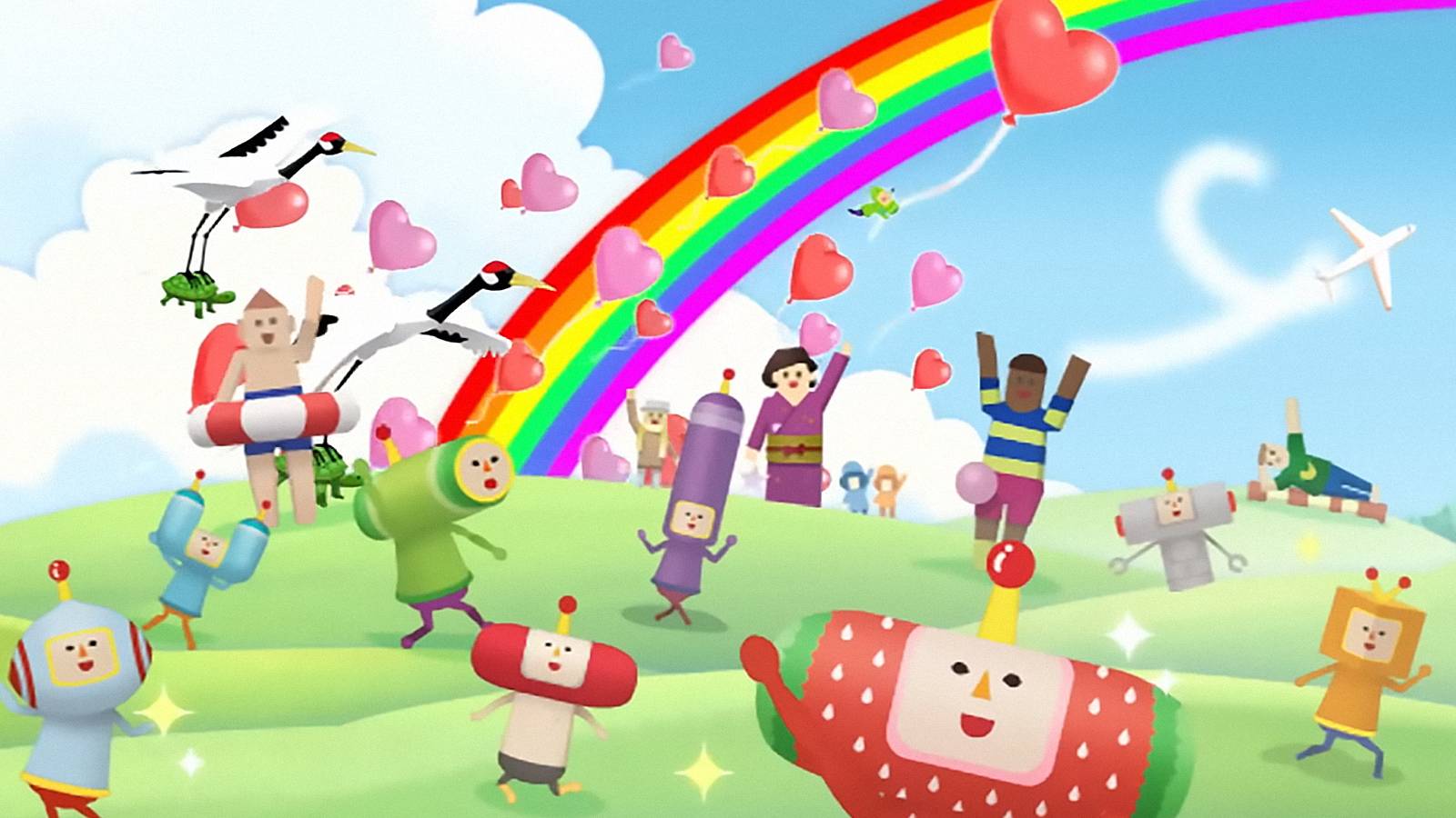 We Love Katamari Reroll Trailer Screenshot Rainbow