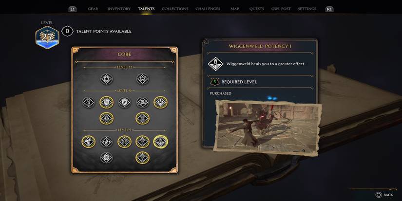 Wiggenweld Potency Talent in Hogwarts Legacy