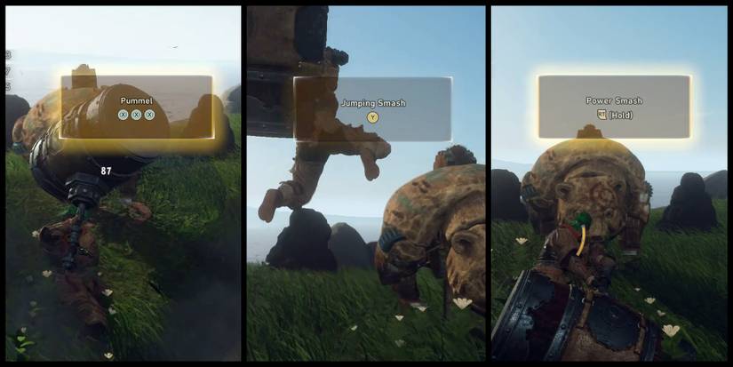 Wild Hearts - All Three Basic Combos Side By Side In Training Tutorial