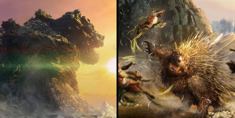 Wild Hearts - Earthbreaker Promotional Still Side By Side With Goldshard Promotional Still