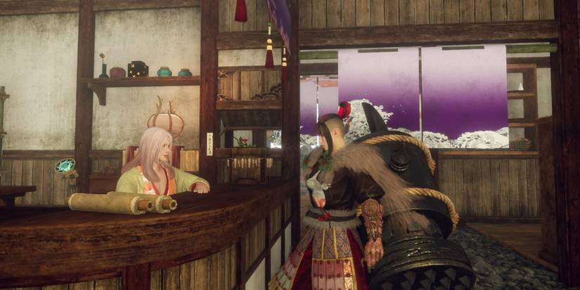 Wild Hearts - Entering Into The Bathhouse Talking To NPC