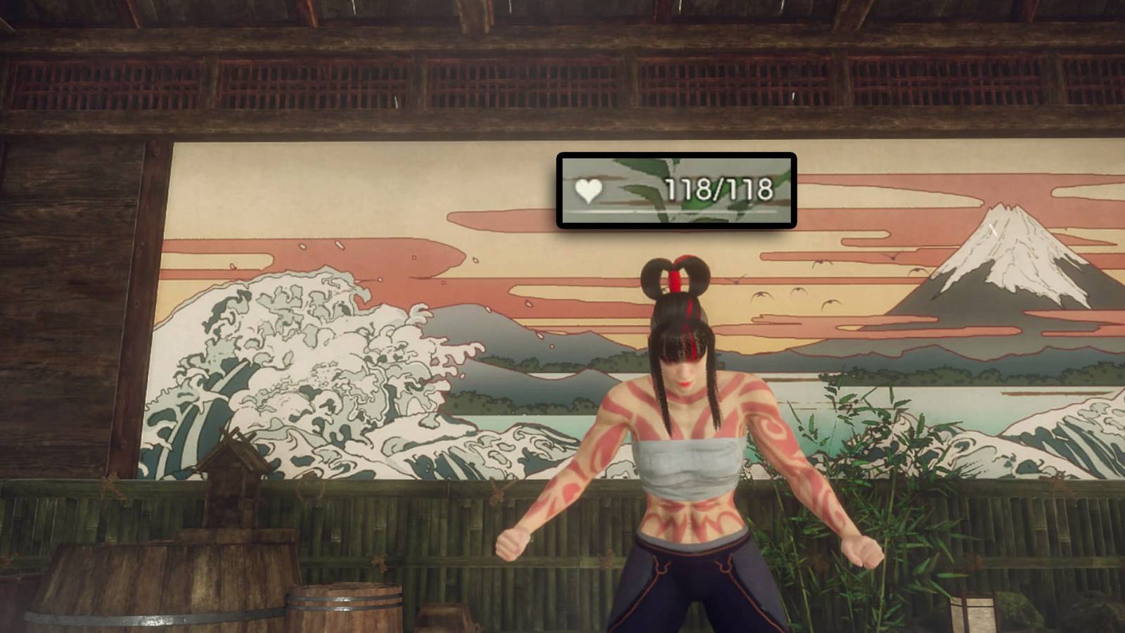 Wild Hearts - Flexing Emote With Higher Max Health Overlaid On Top Header Image For Max Health Guide