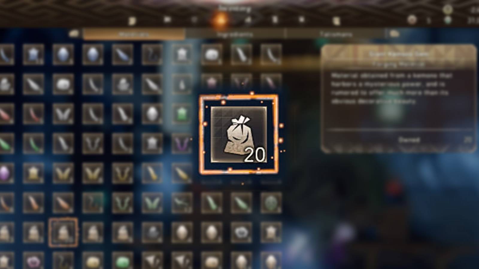 Wild Hearts - Giant Kemono Gem In Inventory Header Image