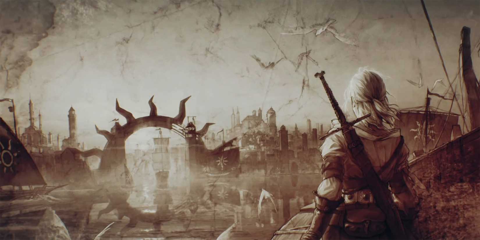 Witcher 3 - Cirilla Ending Splash Art In Final Narration
