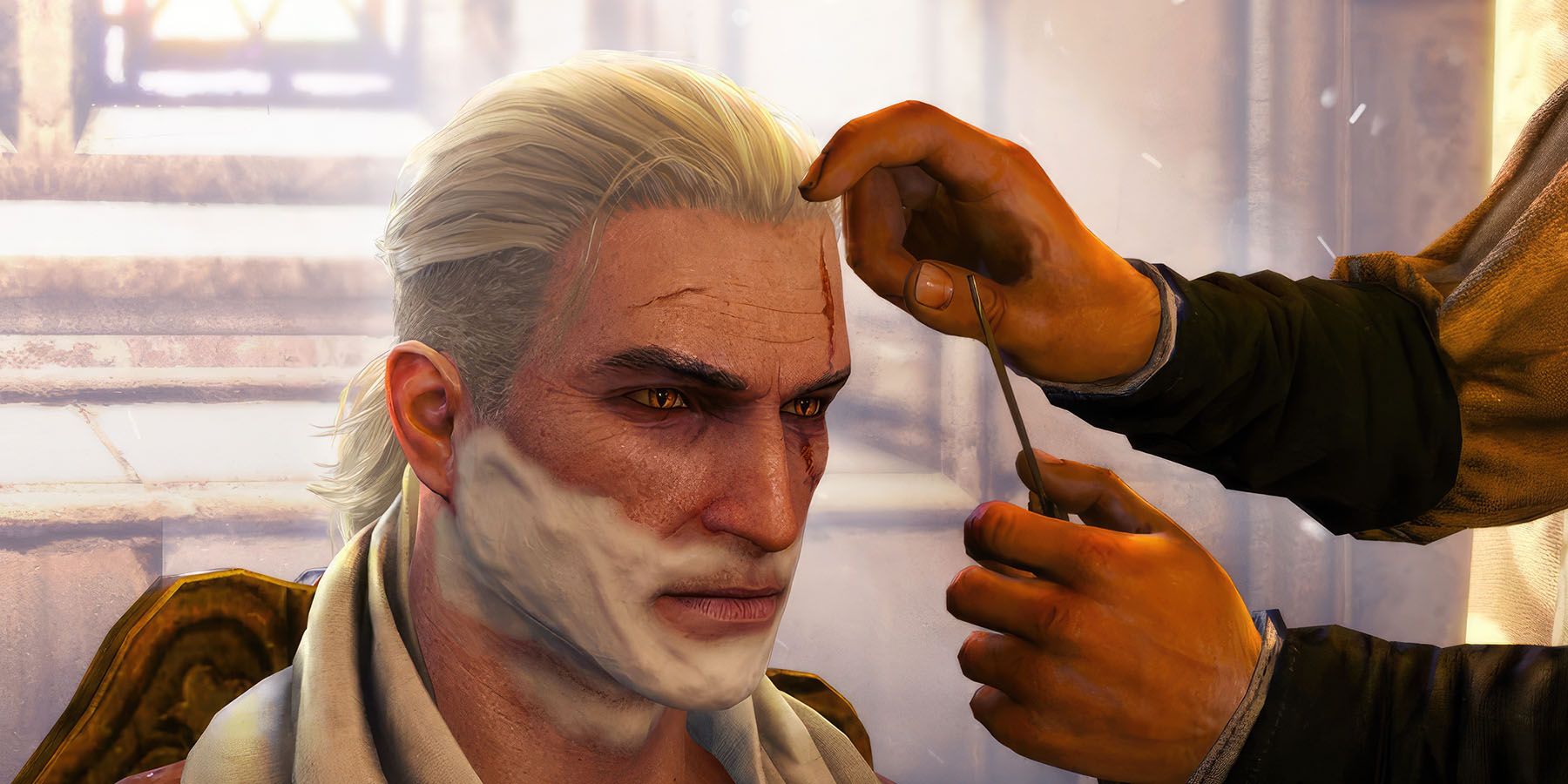 Geralt Cinematic Hair Next  Gen Edition Compatible at The Witcher 3 Nexus   Mods and community