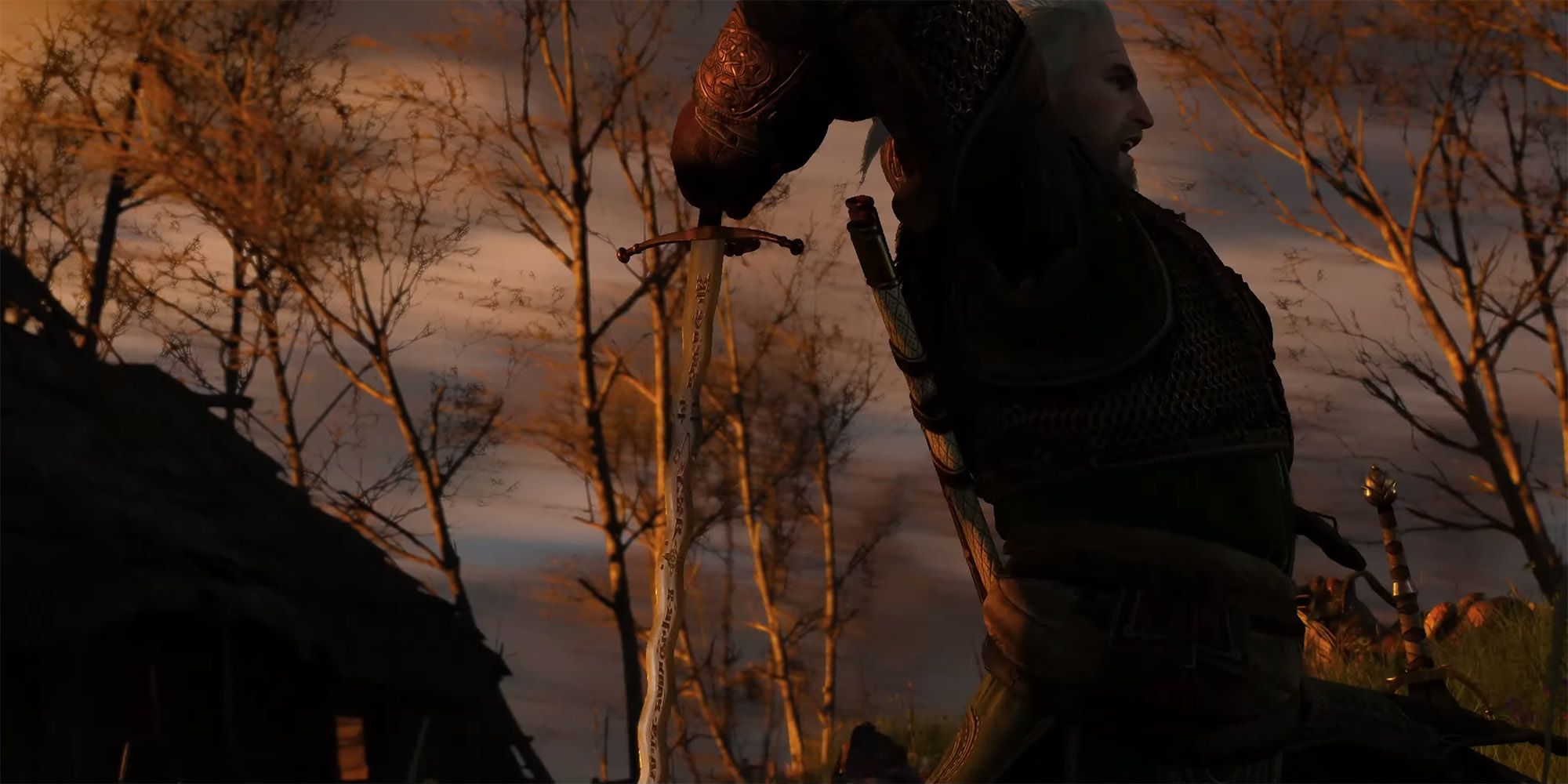 Witcher 3 - Geralt Winding Up A Heavy Attack
