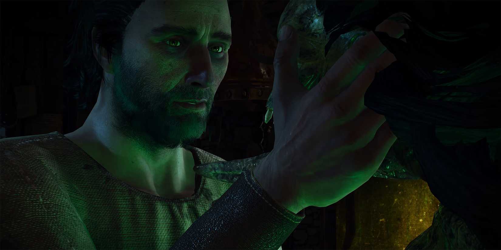 Witcher 3 - Graham Looking Into Anabelle's Eyes As A Plague Maiden