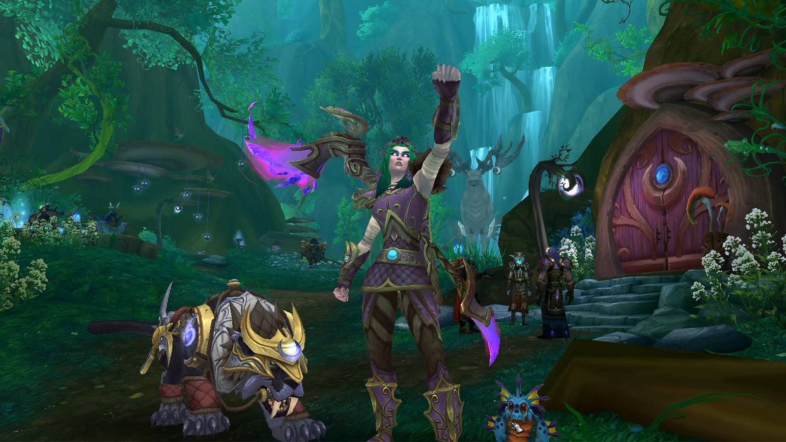 wow world of warcraft new character selection screen menu login fan concept