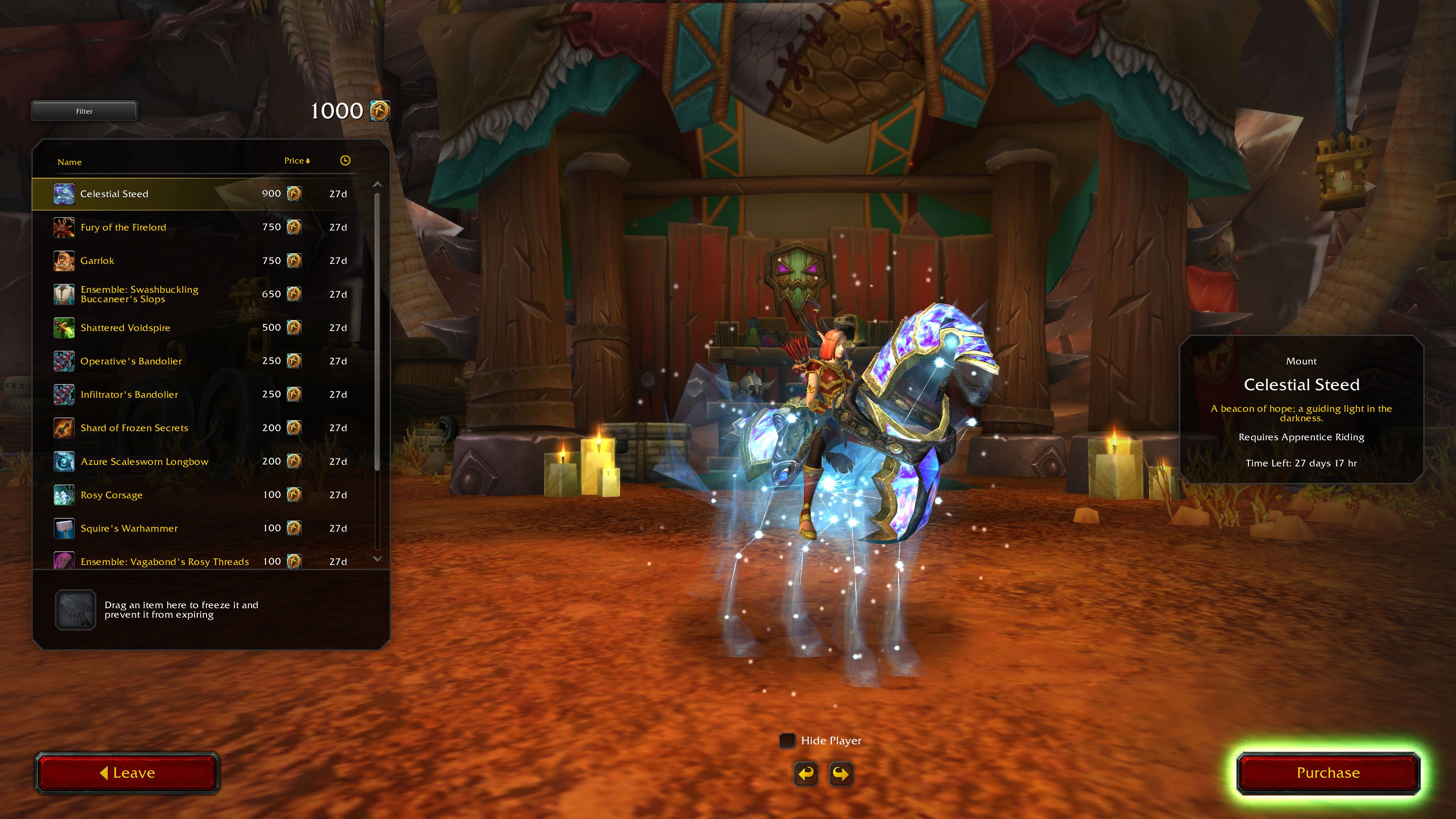 WoW Celestial Steed