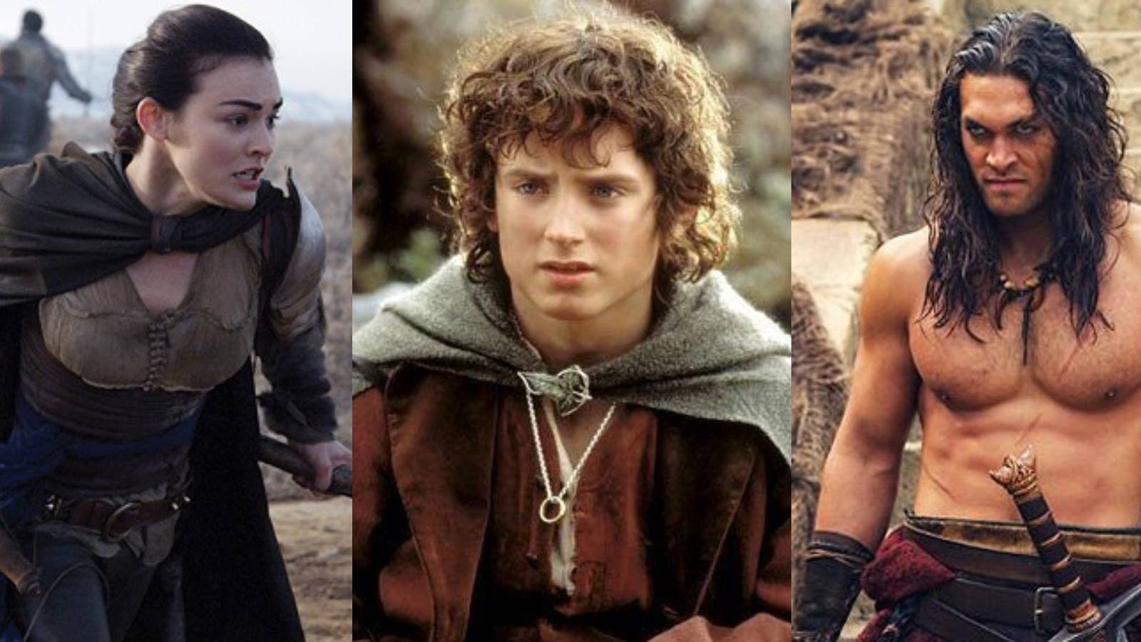 Characters from fantasy movies Mythica, Lord of the Rings and Conan the Barbarian.