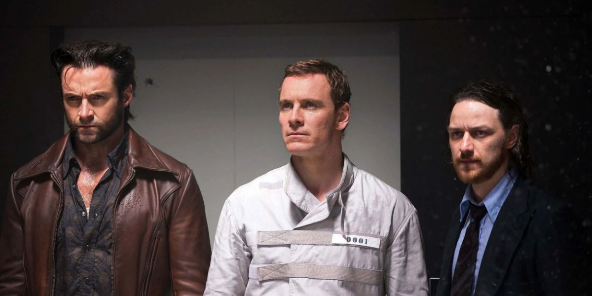 Wolverine, Magneto, and Charles Xavier in X-Men-Days-of-Future-Past