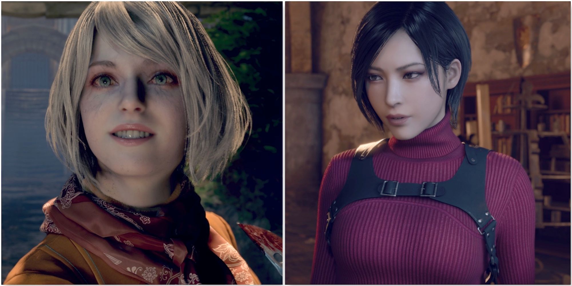 Ashley and Ada in the Resident Evil 4 remake