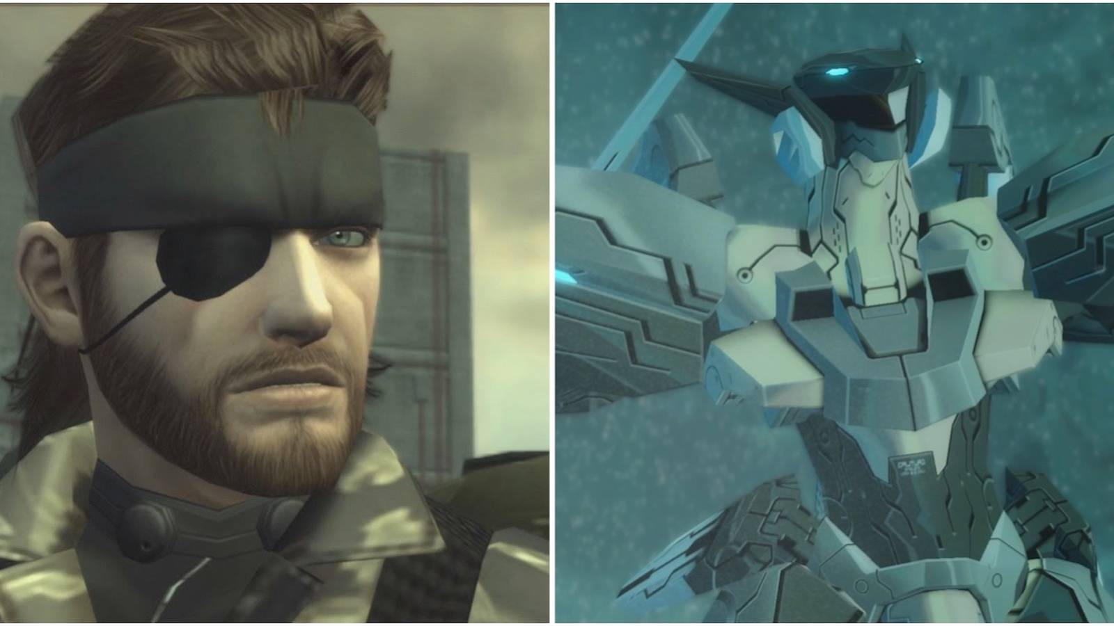 Big Boss in Metal Gear Solid 3 and Jehuty in Zone Of The Enders The Second Runner